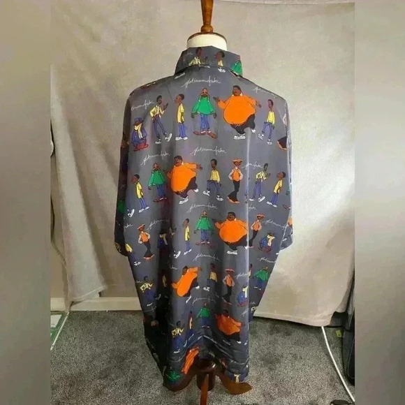Fubu Platinum 90s Fat Albert Button Up 3X - Picture 2 of 3